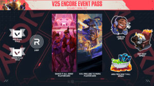 Valorant V25 encore event pass: All rewards and details