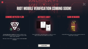 Riot mobile verification comes to Valorant