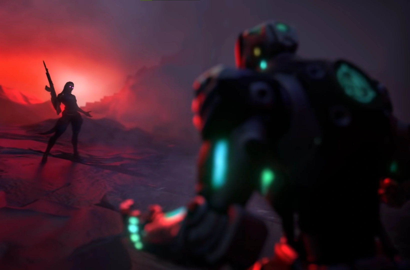 KAY/O Valorant guide: Leading the charge with the cybernetic disruptor - Pley.gg A picture of KAY/O from an official trailer/Credits