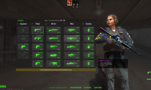 a CS2 agent in a buy menu depicting the economy management in CS2
