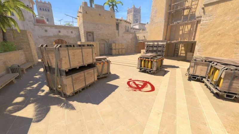 "A" bomb site on Mirage