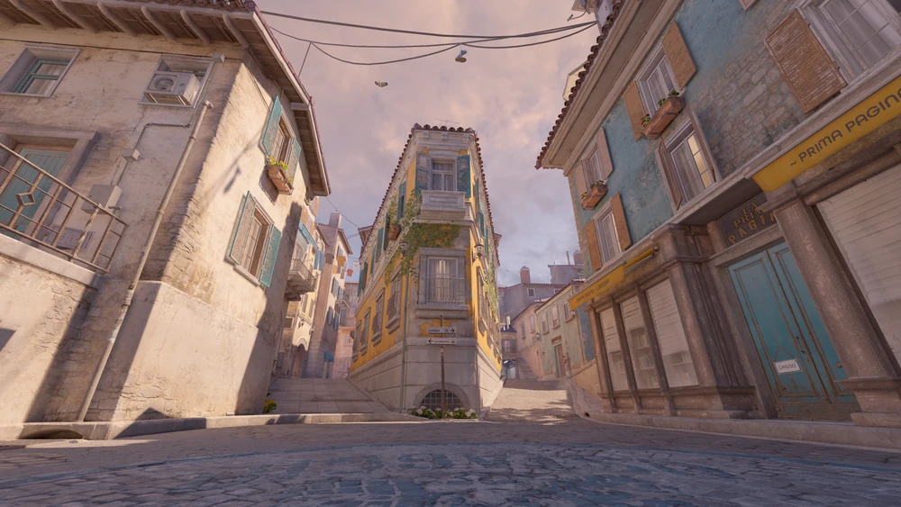 The legacy of Italy in Counter-Strike - Pley.gg a view from a CT spawn point of view on Italy, in Counter Strike 2