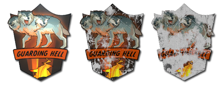 CS2 stickers explained: Everything to know about them - Pley.gg various stage of CS2 stickers quality