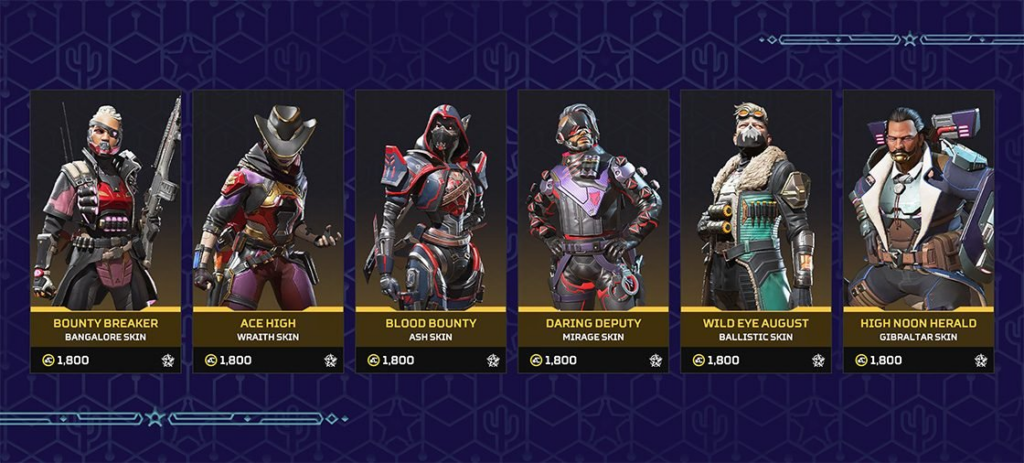 Apex Legends March 10 shop update: Space Hunt skins