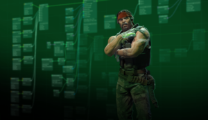 a CS2 agent standing with a gun in his hand to represent the new Animgraph animations