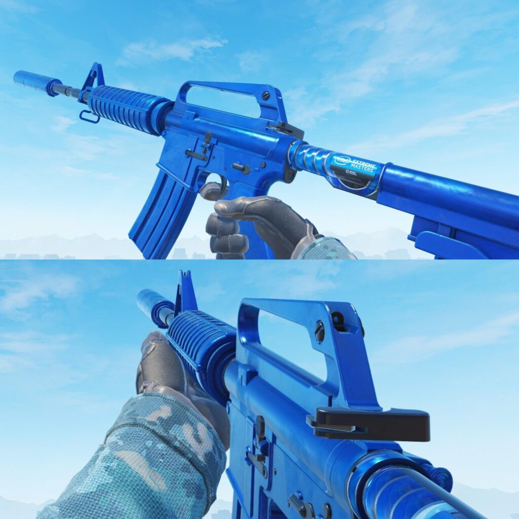 a Blue Phosphor M4A1-S showcase