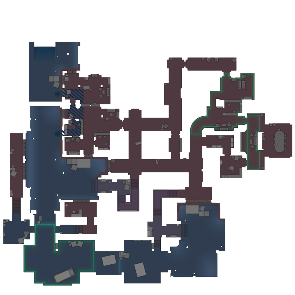 a radar map of the Office in CS2