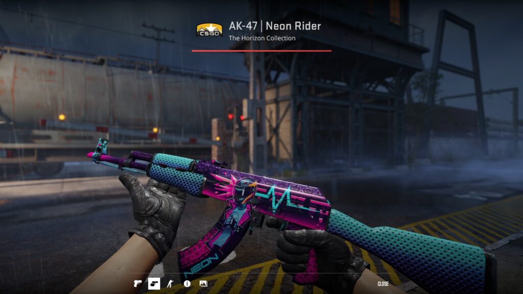 AK-47 Neon Rider preview in-game