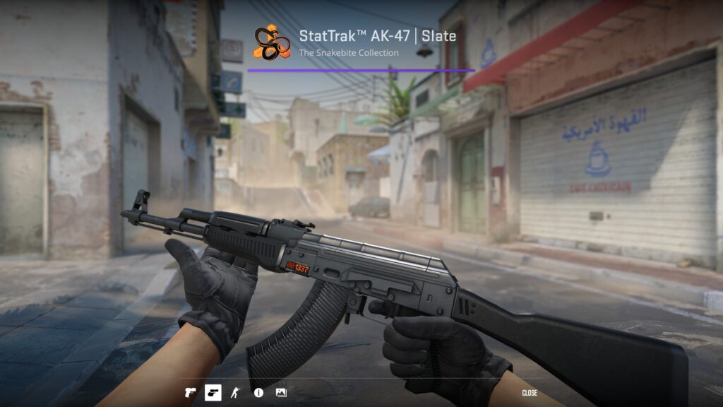 The best affordable AK-47 skins for your next market stroll - Pley.gg one of the more affordable AK-47 skins, the Slate, previewed in-game