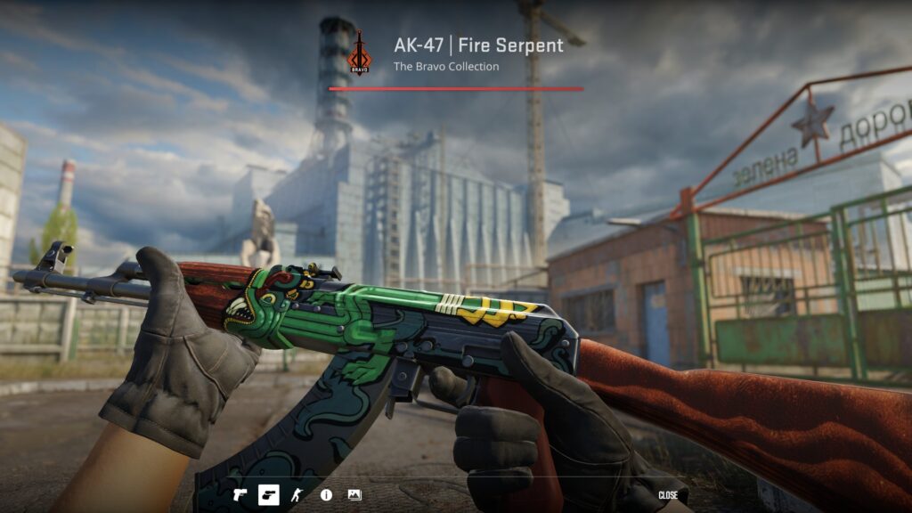 Legendary AK-47 skins that make the best gun in the game truly special - Pley.gg AK-47 Fire Serpent skin previewed in-game
