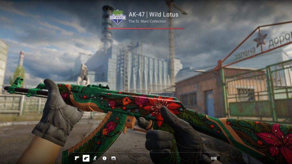 Legendary AK-47 skins that make the best gun in the game truly special - Pley.gg Wild Lotus, one of the most legendary AK-47 skins, previewed in-game