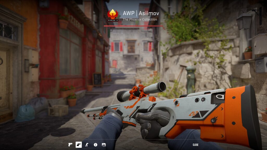 AWP Asiimov review from in-game