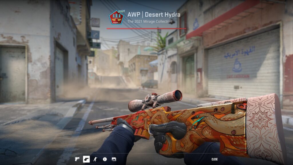 AWP Desert Hydra preview in game