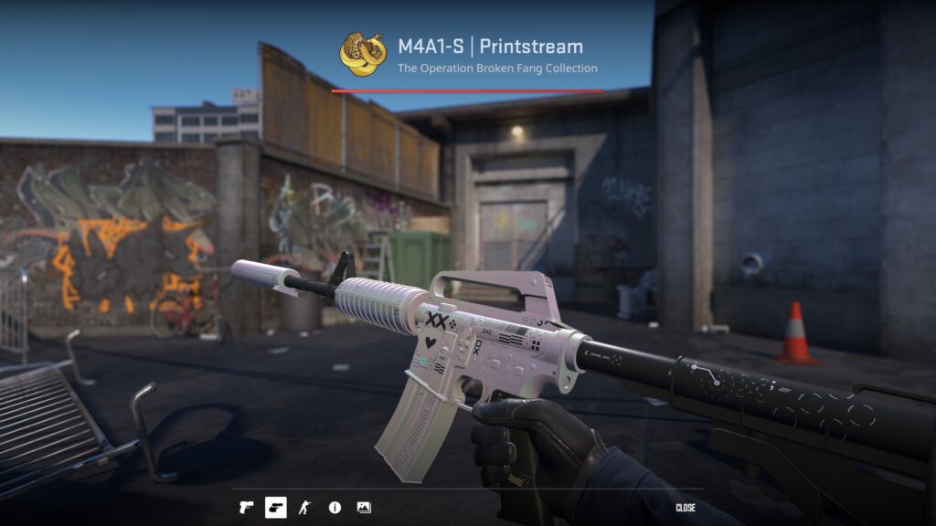 the Printstream, one of the best M4A1-S skins in the game right now
