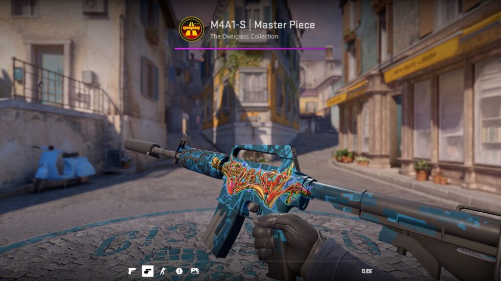 Master Piece, another legendary M4A1-S skins preview in-game