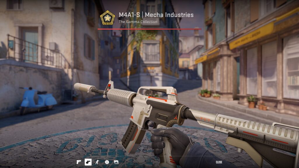 M4A1-S Mecha Industries skin preview on Italy