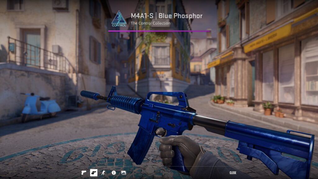 M4A1-S Blue Phosphor skin preview