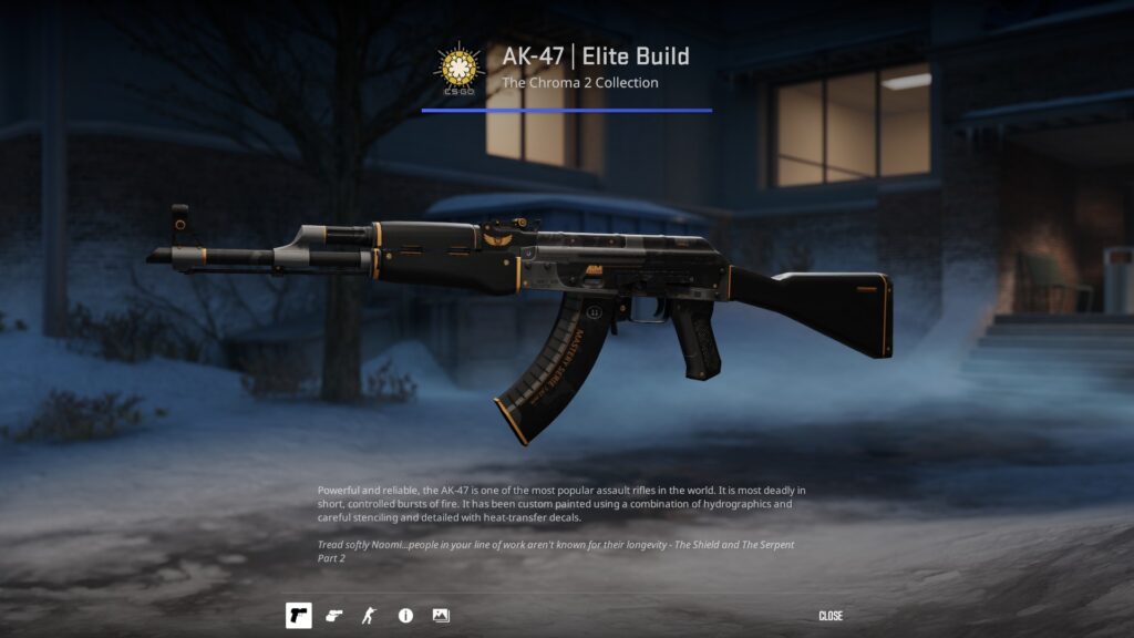 Elite Build AK-47 preview in-game