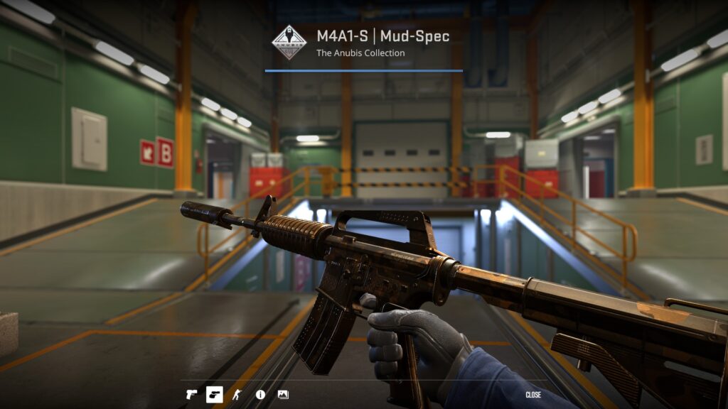 The Mud-Spec skin preview on Nuke in CS2