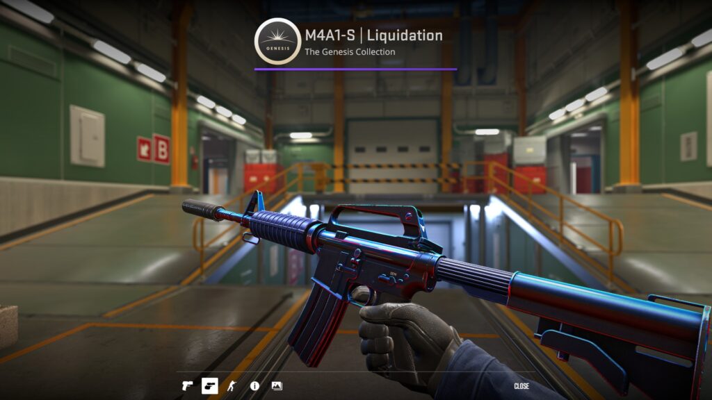M4A1-S Liquidation skin preview, one of the cleaner M4A1-S skins under $5