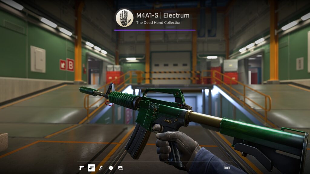 The Electrum M4A1-S skin preview