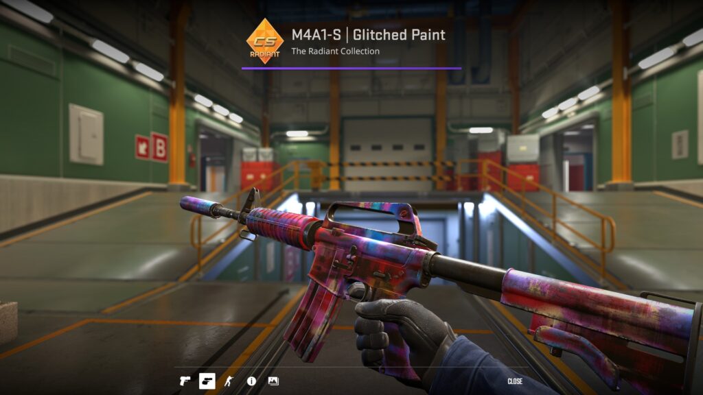 Glitch Paint M4A1-S skin preview