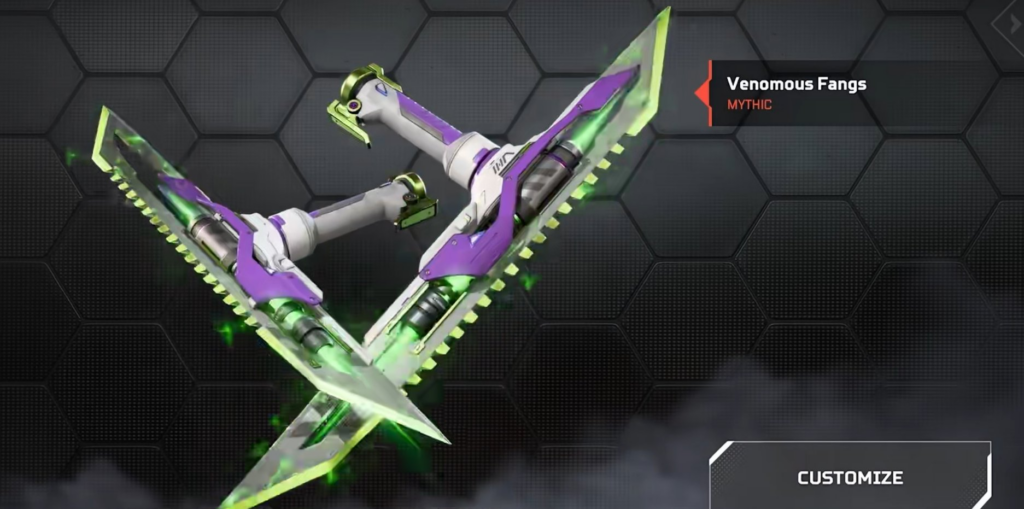 Twin Razors Universal Heirloom Set For Season 29 - Pley.gg Apex Legends twin razors recolor 2 venemous fangs
