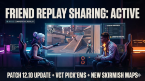 VALORANT Patch 12.10: Friend Replays, Skirmish Maps, and Masters London Pick’ems