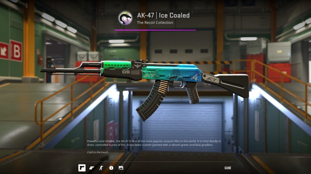 Ice Coaled, one of the most popular AK-47 skins under $10 right now