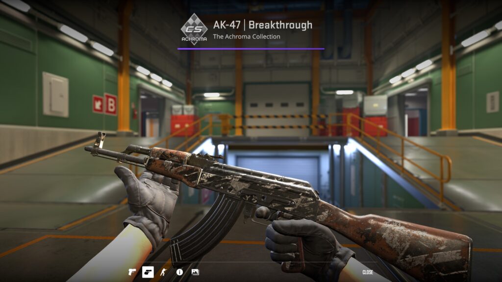 a Battle-Scarred AK-47 Breakthrough skin with high float rates