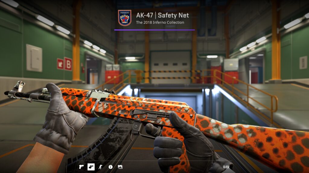 a Well-Worn AK-47 Safety Net preview in-game