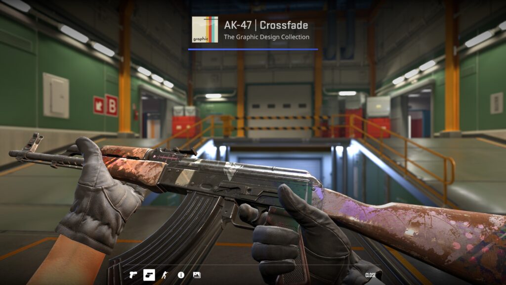 the Battle-Scarred version of the AK-47 Crossfade skin
