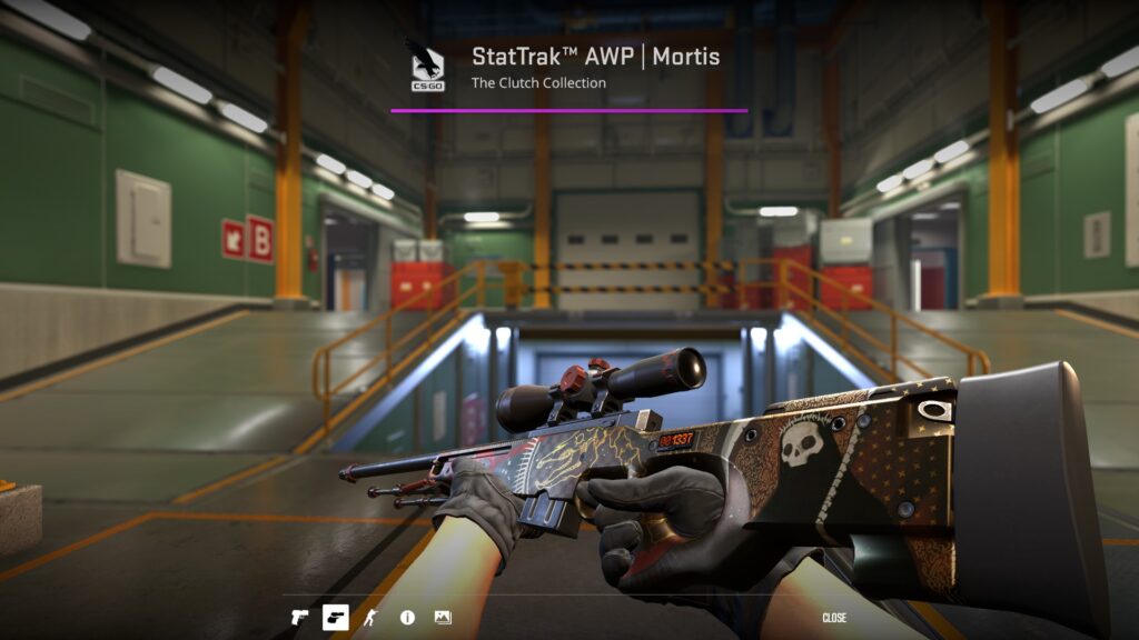 a StatTrak AWP Mortis skin preview