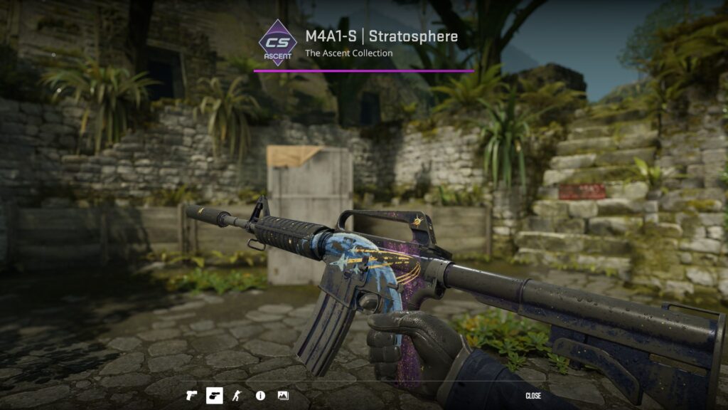 The best M4A1-S skins under $10 for your loadout - Pley.gg M4A1-S Stratosphere, one of the better looking M4A1-S skins under $10 even in Battle-Scarred float