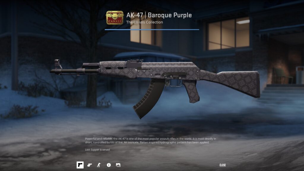 Baroque Purple in Minimal Wear condition