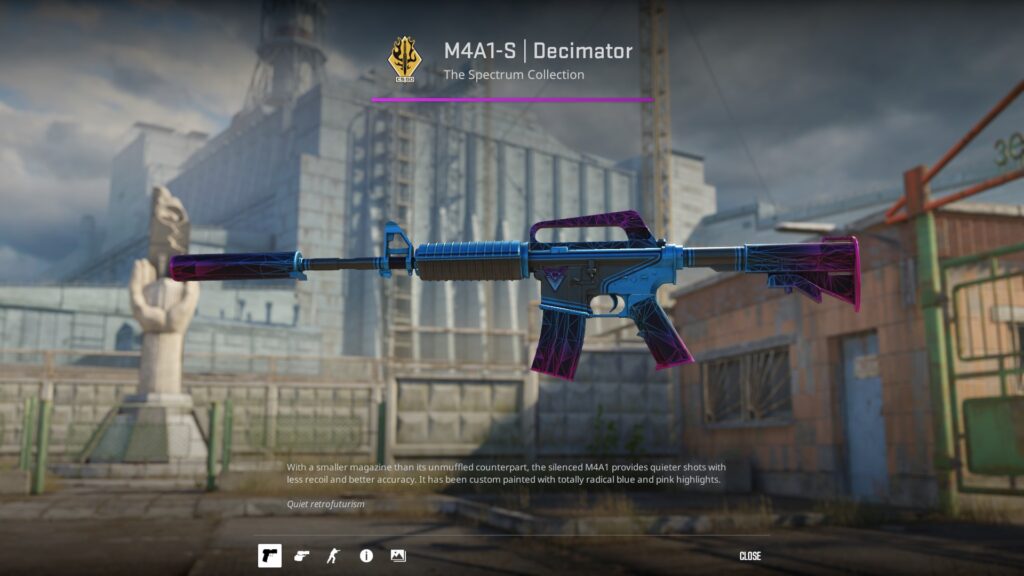M4A1-S Decimator in Minimal Wear condition