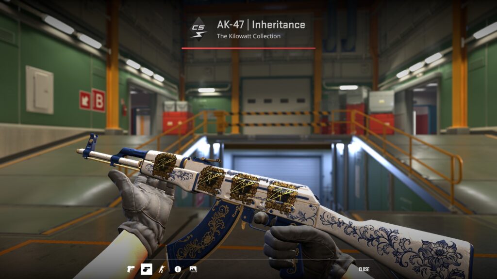 ZywOo loadout AK-47 Inheritance displayed on Nuke