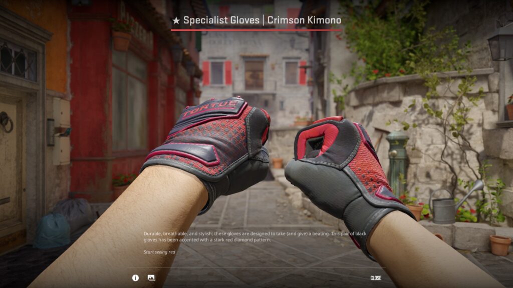 Most used skins from the flameZ loadout - Pley.gg Specialist Gloves Crimson Kimono, another essential item from the flameZ loadout