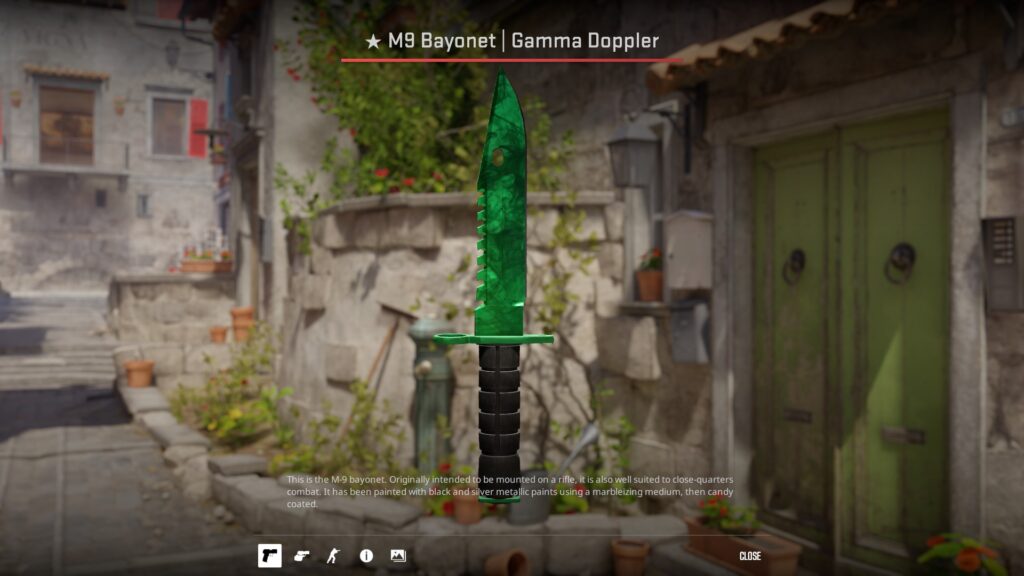 M9 Bayonet Gamma Doppler Emerald from the NiKo loadout