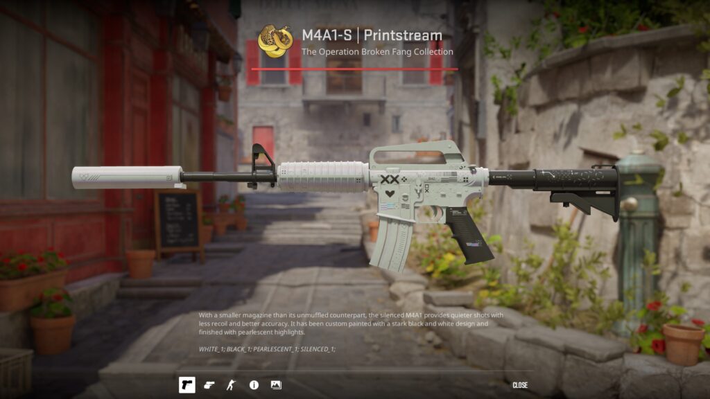 M4A1-S Printstream skin, a staple of the NiKo loadout