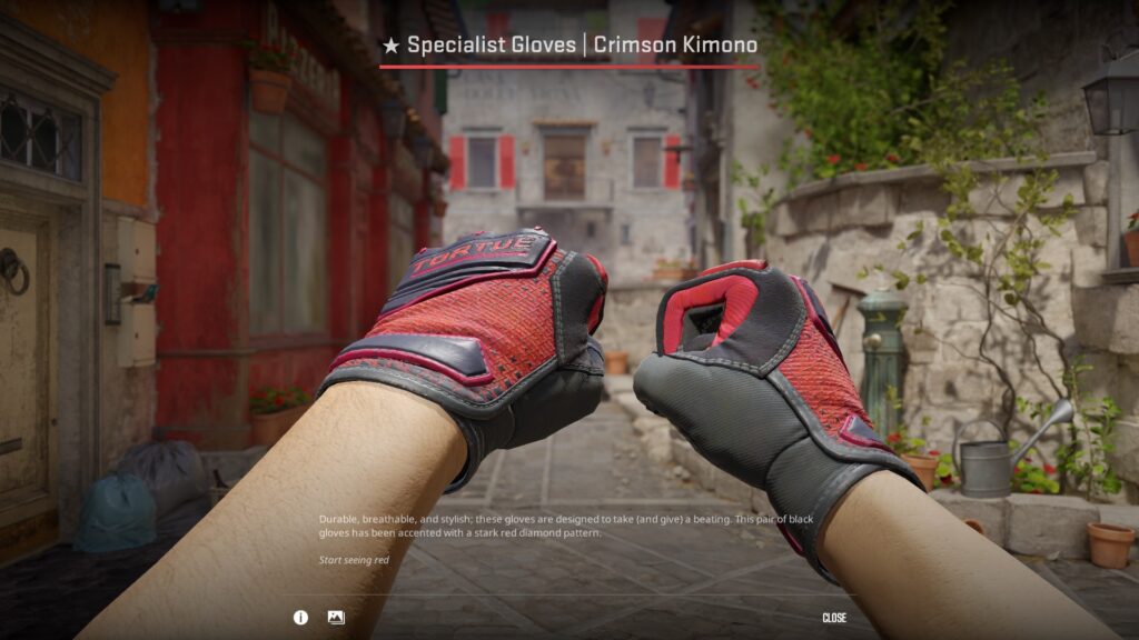 Specialist Gloves Crimson Kimono