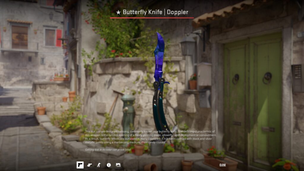 Butterfly Knife Doppler Sapphire