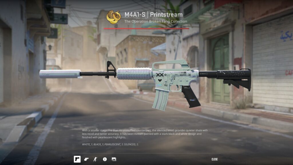 A glimpse into the karrigan loadout - Pley.gg M4A1-S Printstream