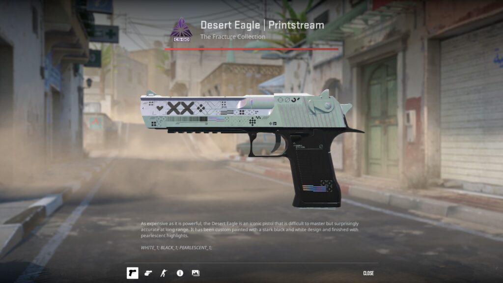 A glimpse into the karrigan loadout - Pley.gg Desert Eagle Printstream