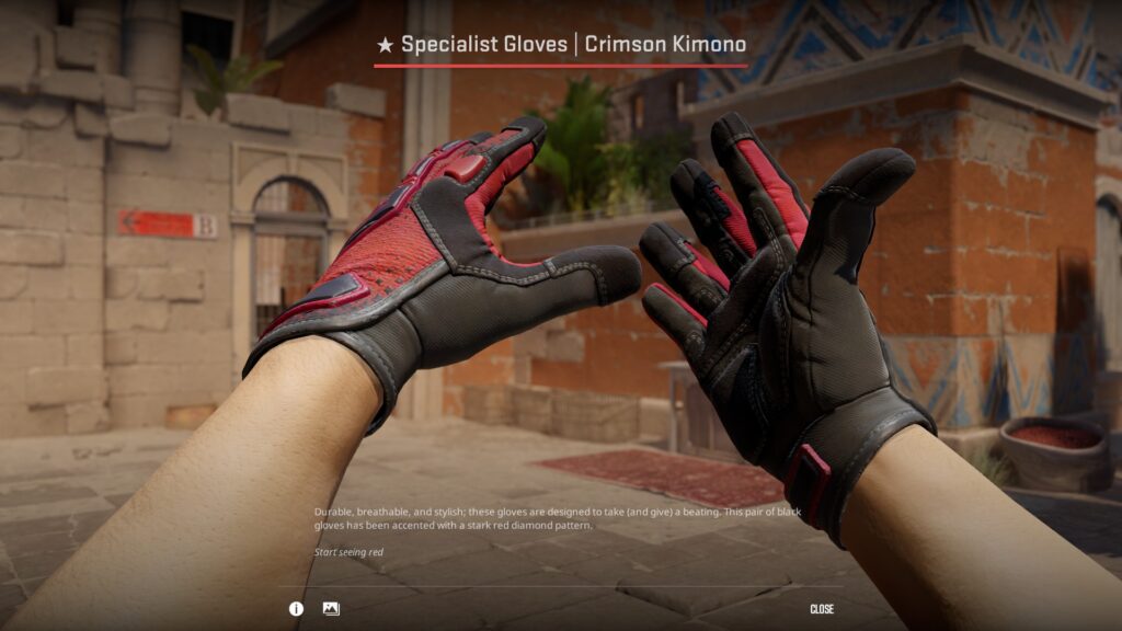 Specialist Gloves Crimson Kimono