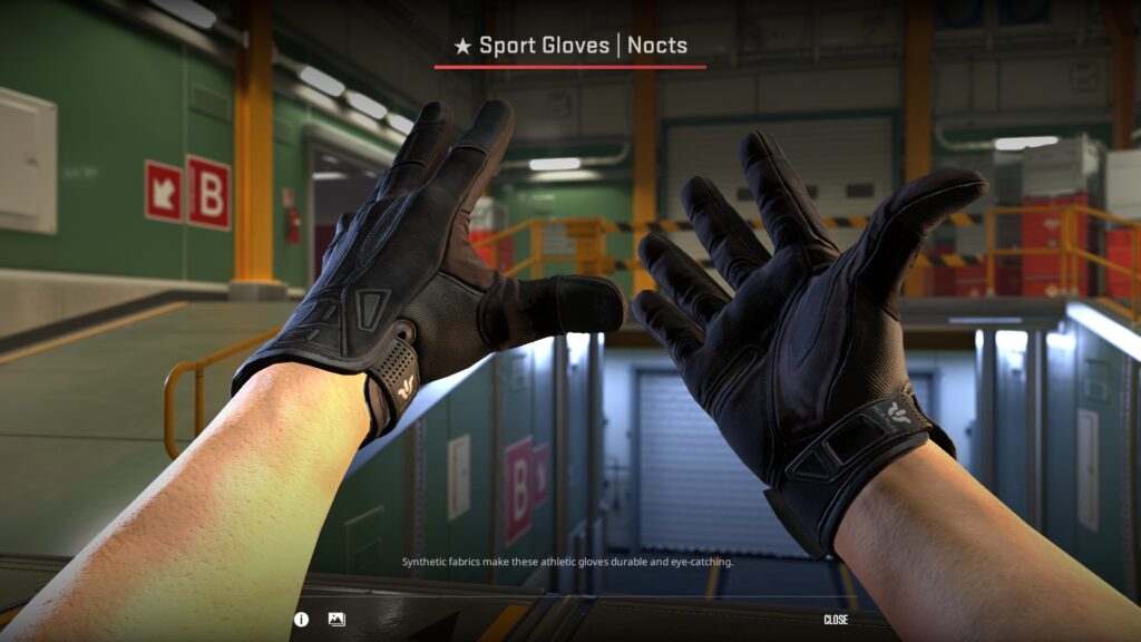 Sport Gloves Nocts - one of the more popular CS2 gloves right now