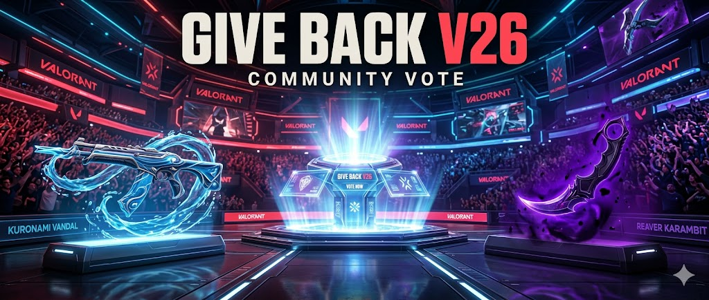 VALORANT Give Back // V26 Bundle Teased: The Ultimate Skin Vote Returns