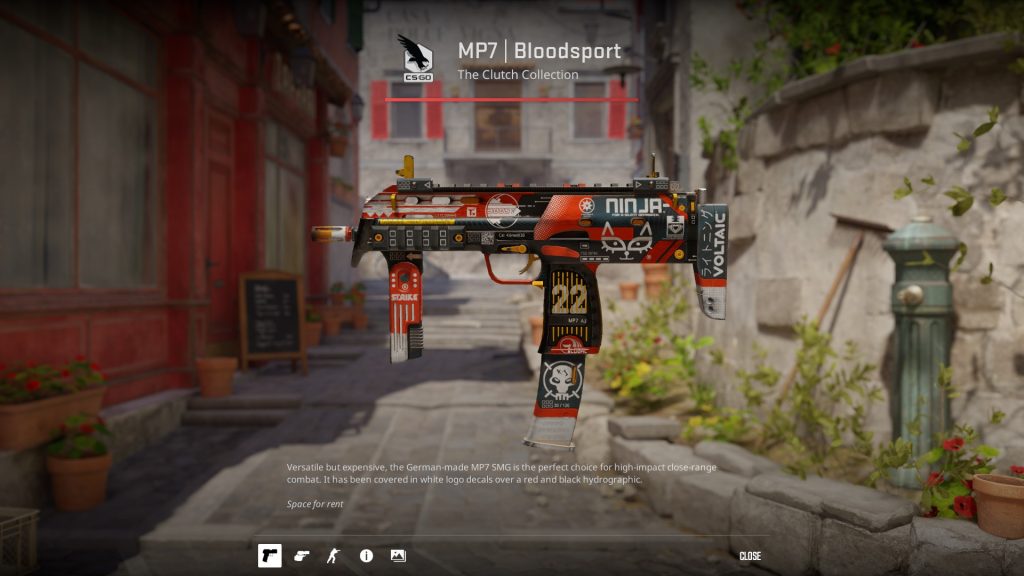The cheapest Covert skins in CS2 that actually look great in-game - Pley.gg MP7 Bloodsport