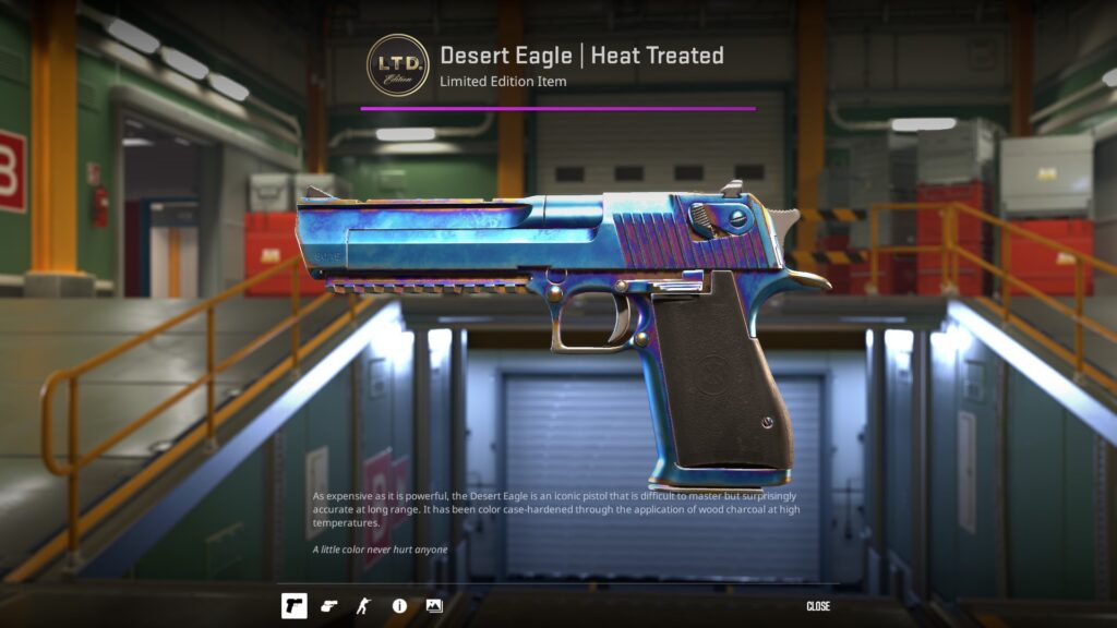 Desert Eagle Heat Treated - one of the cheapest Classified skins in CS2