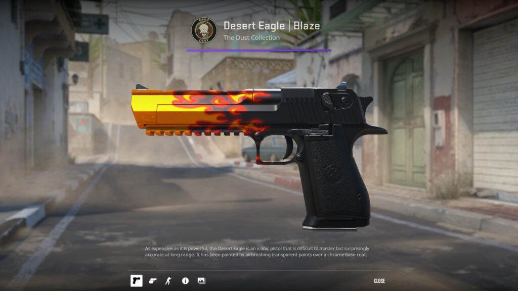 Our favorite choices for the best Desert Eagle skins in CS2 - Pley.gg Desert Eagle Blaze - one of the best Desert Eagle skins in CS2 and one of the rarest